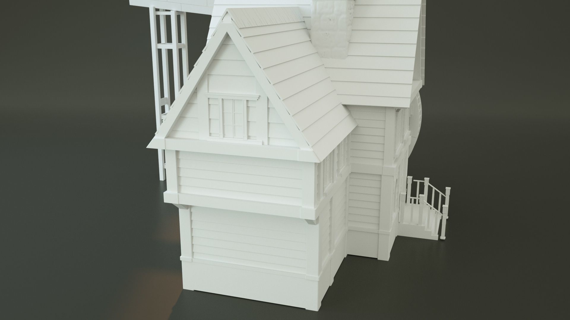 Watermill 3d model 3D model_6