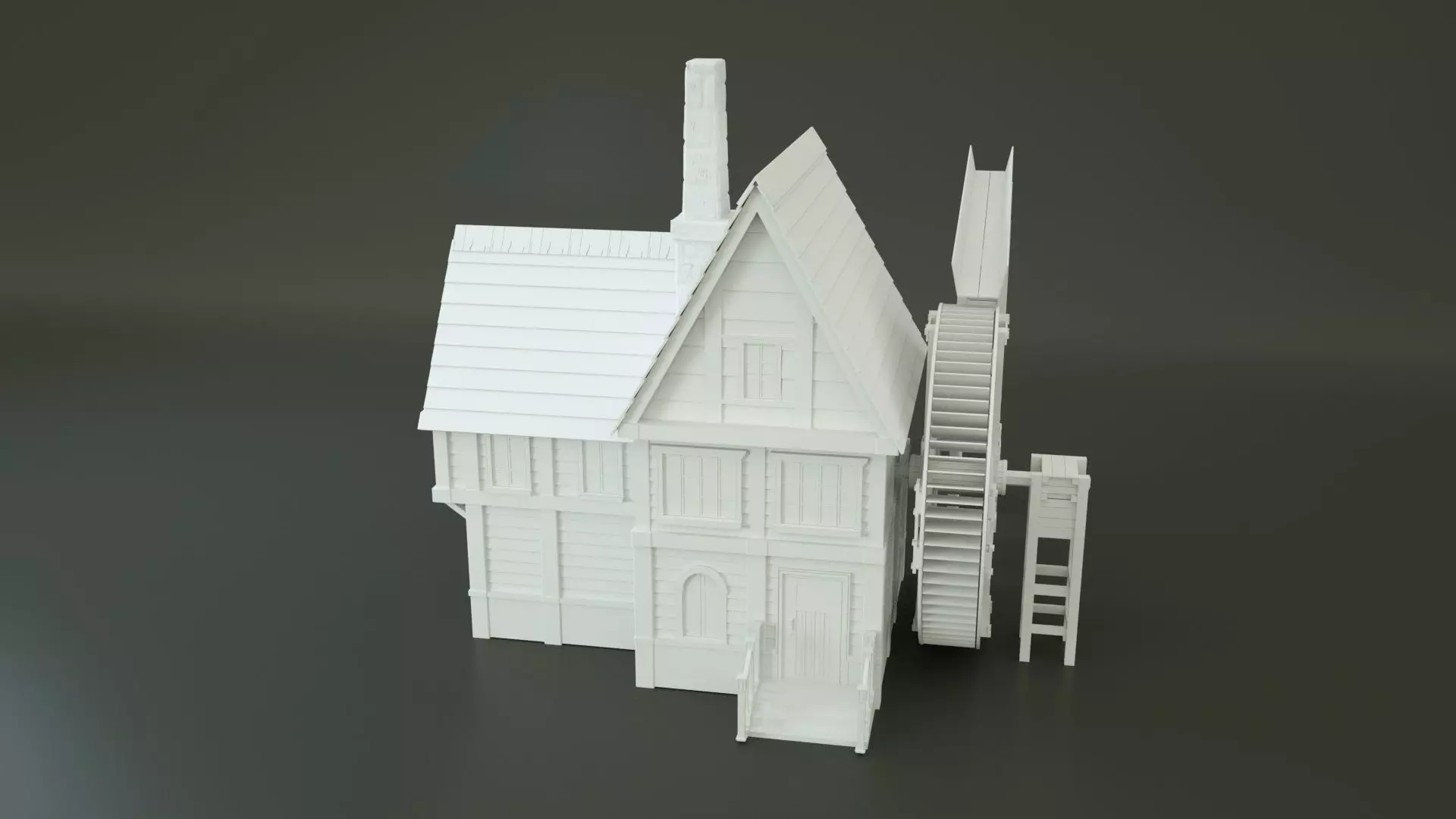 Watermill 3d model 3D model_0