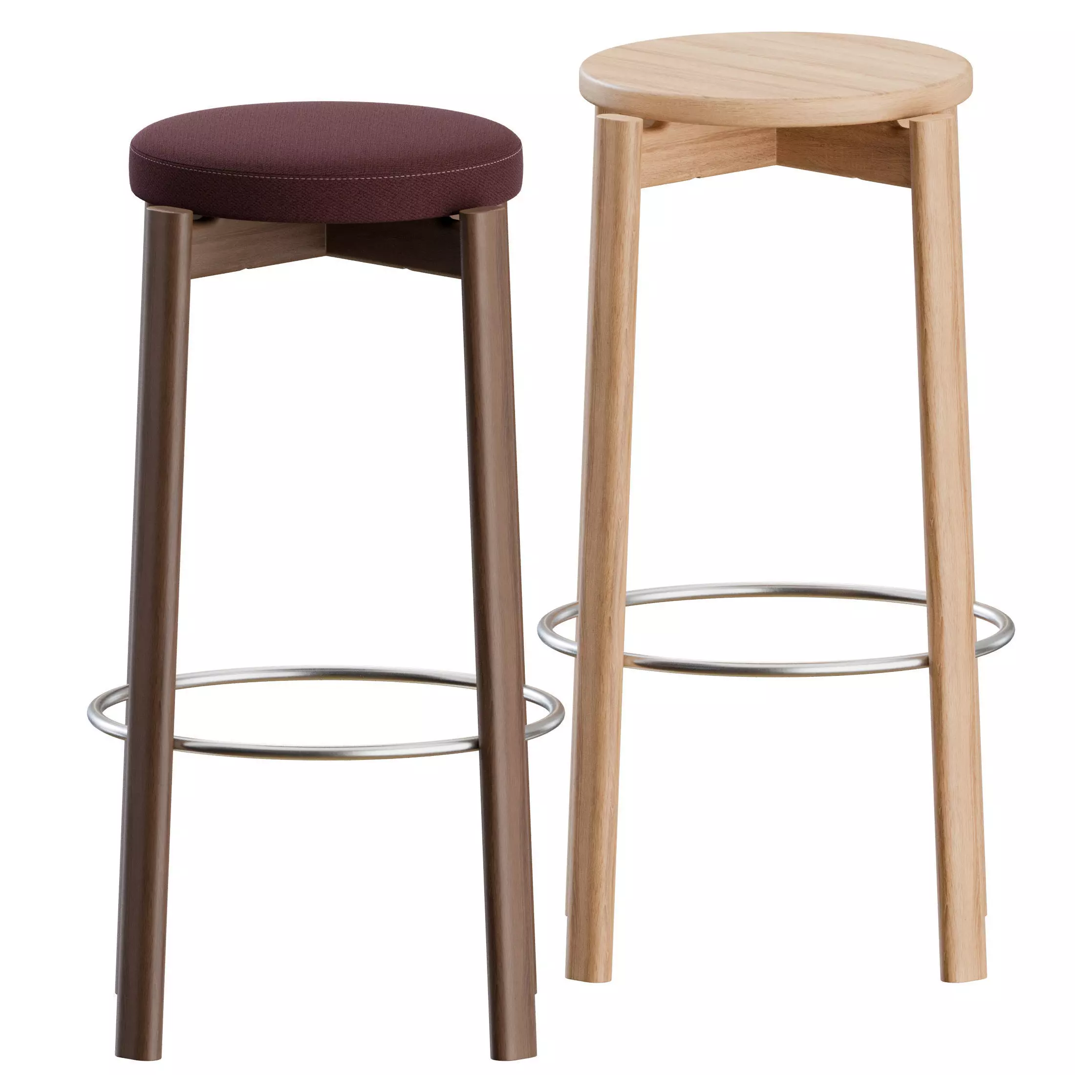 Passage Bar Stool by Audo Copenhagen 3D model_0