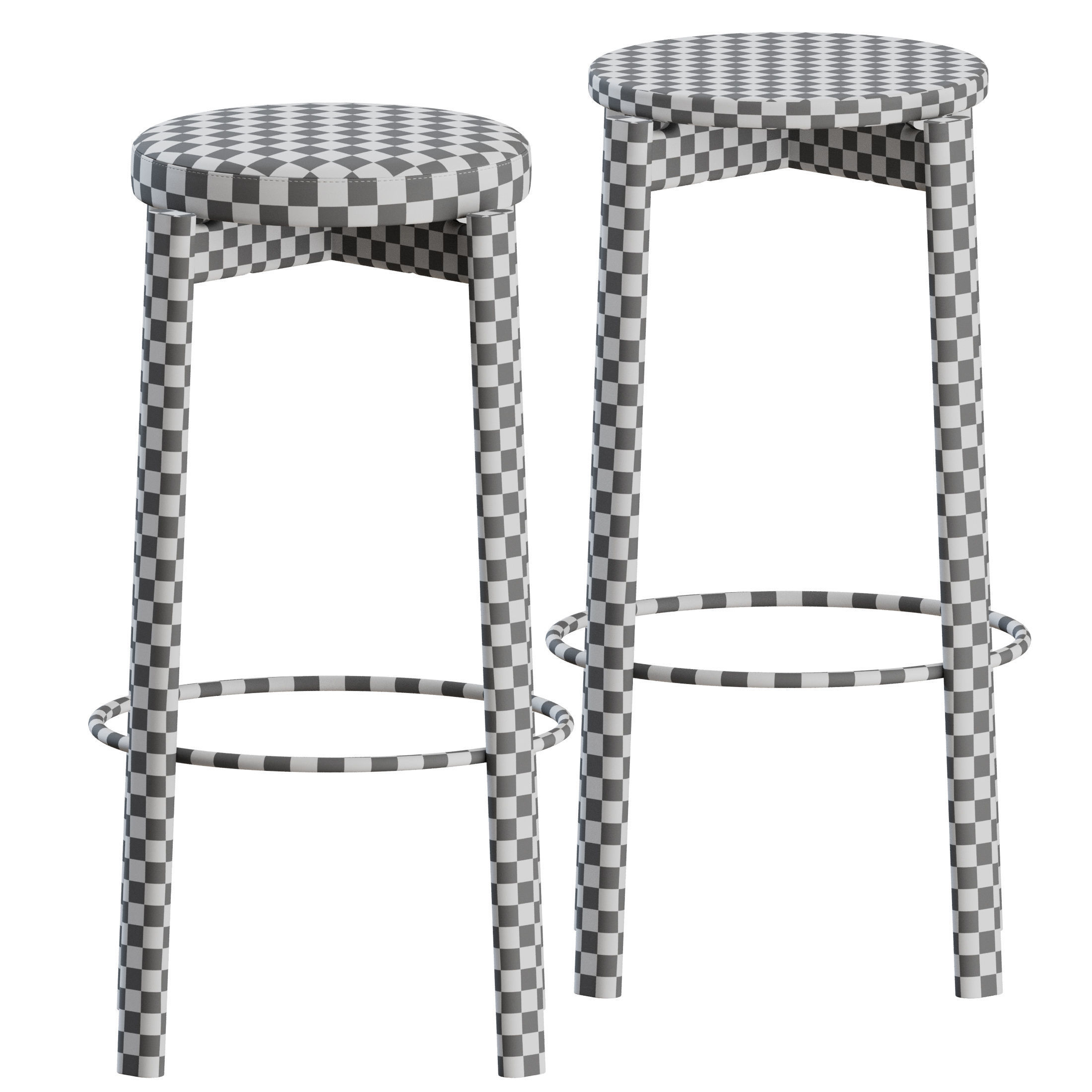 Passage Bar Stool by Audo Copenhagen 3D model_2