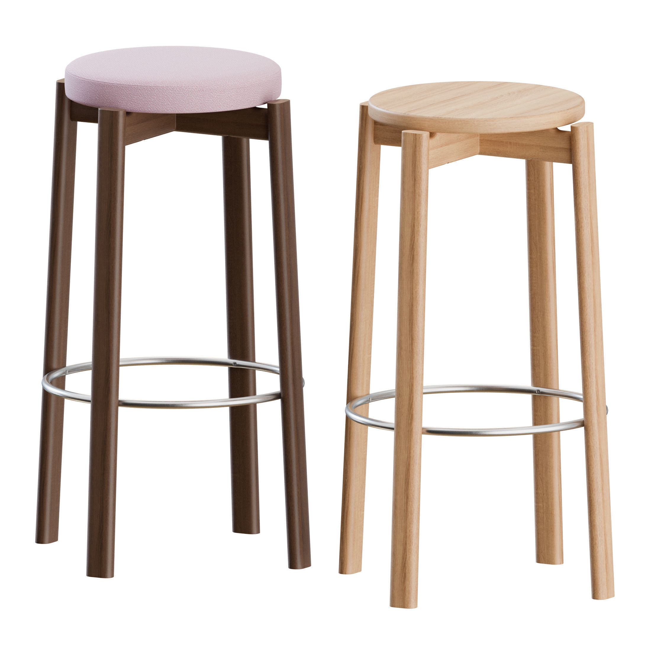 Passage Bar Stool by Audo Copenhagen 3D model_8