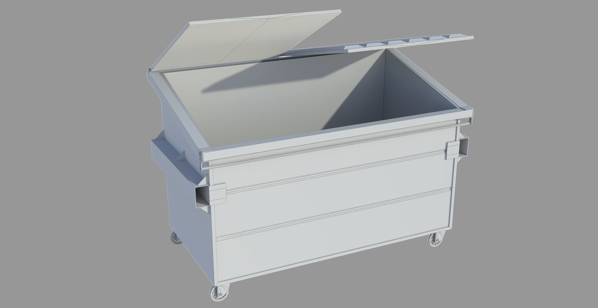 Dumpster 01 Low-poly 3D model_10