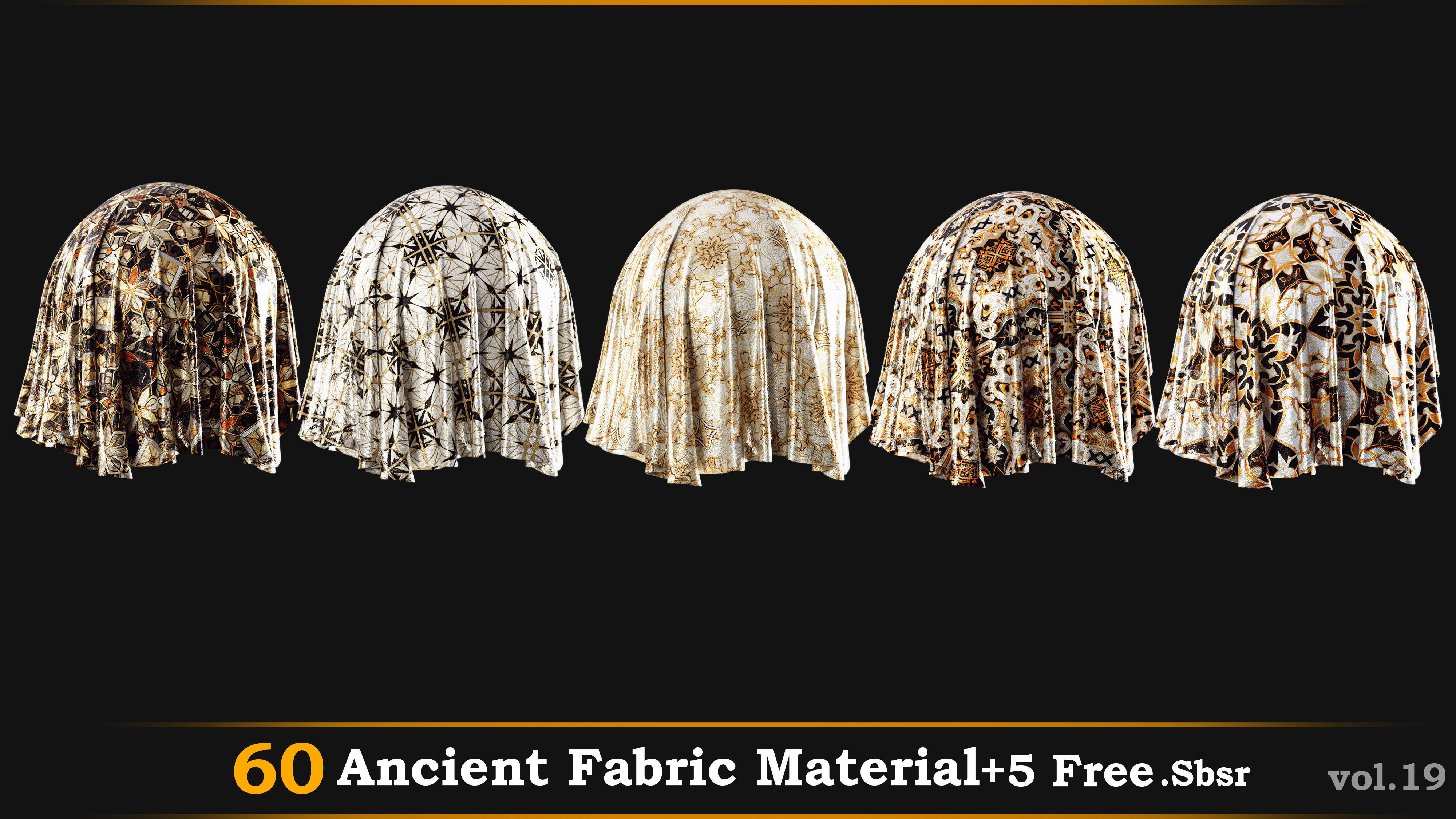 60 Ancient Fabric Material-Sbsar Vol-19 Texture_7