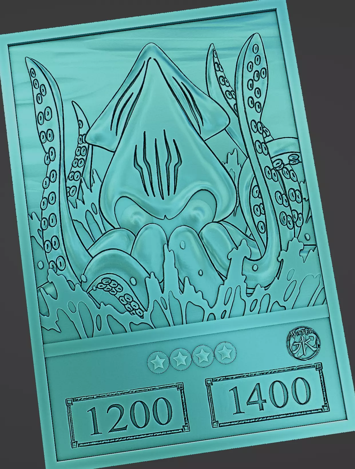 FIEND KRAKEN-ANIME VERSION - YU-GI-OH 3D print model