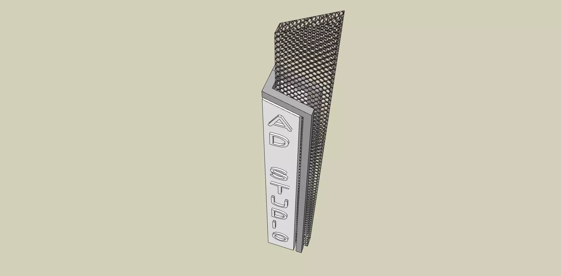 modern minimalist tower for advertisement 3D model_0