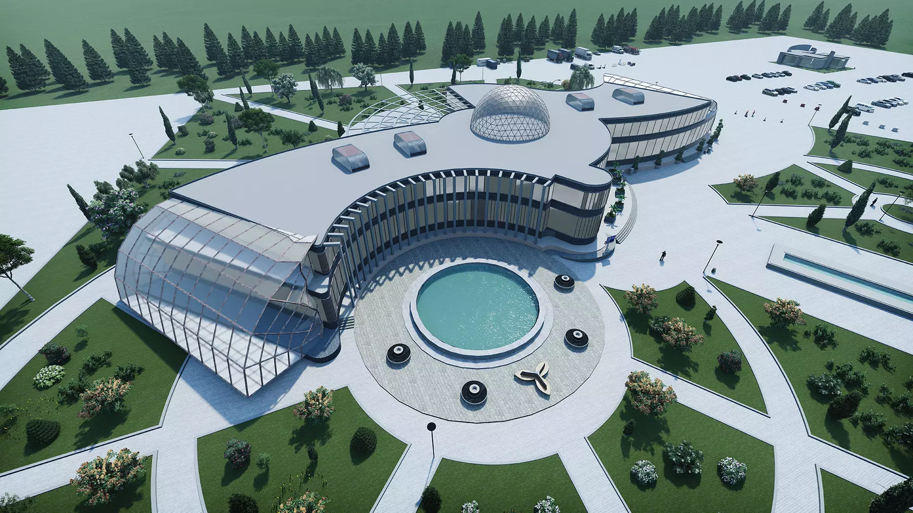 Museum building-Museum complex 3D model
