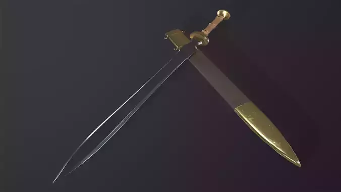 Gladius Sword PBR Low-poly 3D model