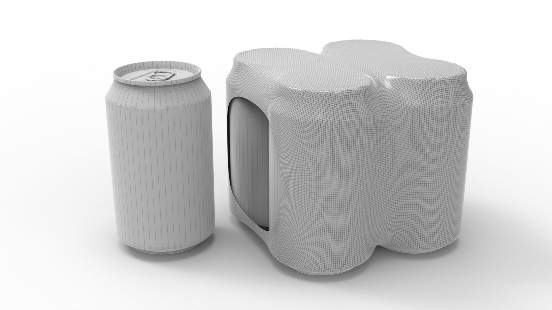 Four pack packaging beverage soda cans 330ml Texture_3