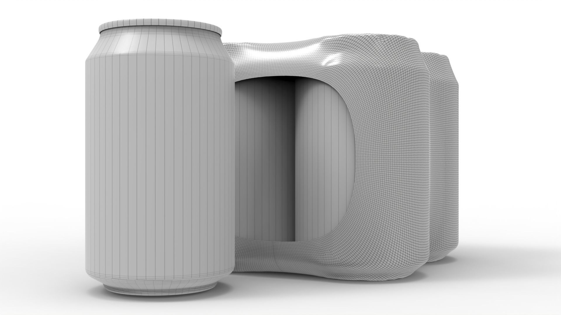 Four pack packaging beverage soda cans 330ml Texture_4