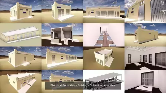Electrical Substations Buildings Collection