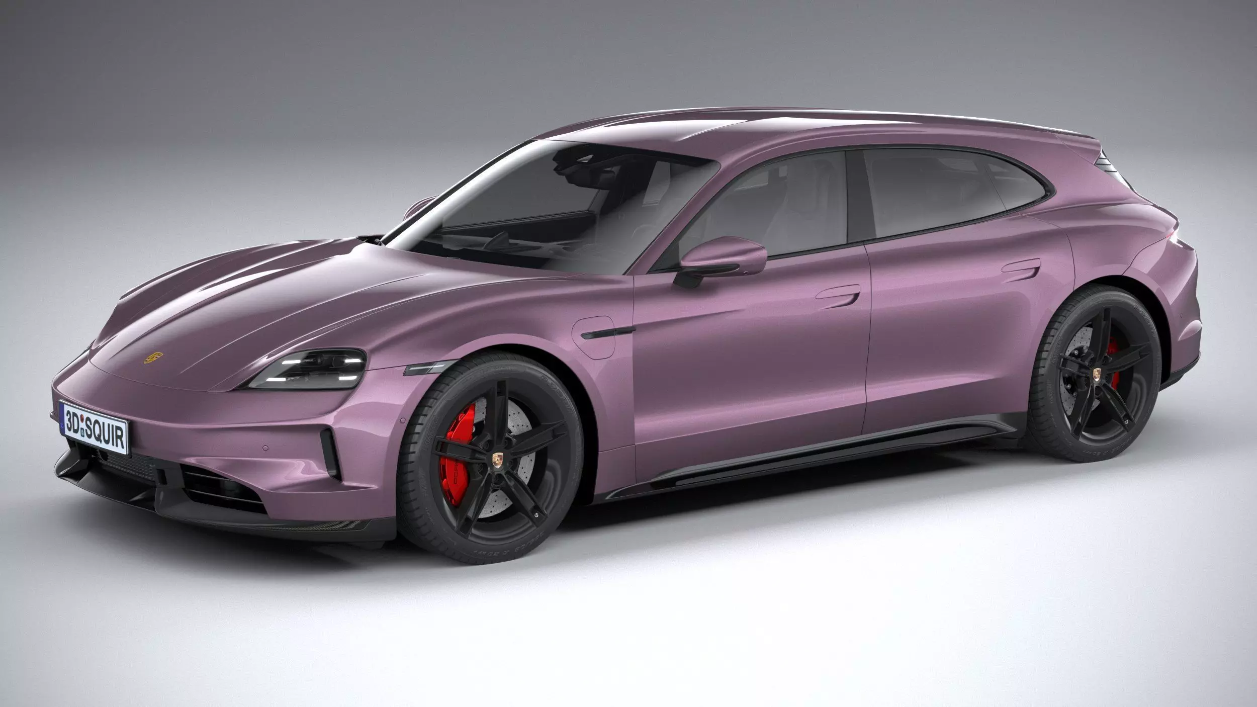 Porsche Taycan Turbo 4S Sport Turismo 2025 3D model
