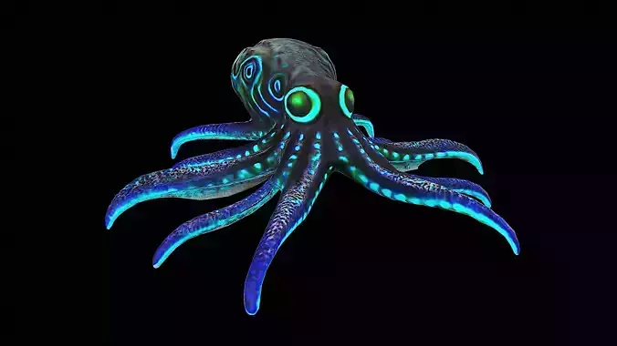 bioluminescent squid octopus