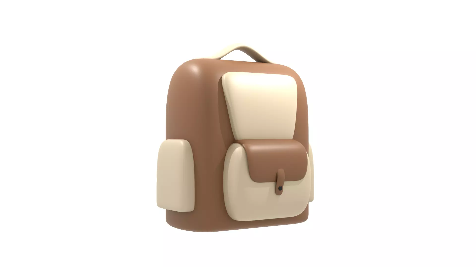 Cartoon backpack  3D model_0