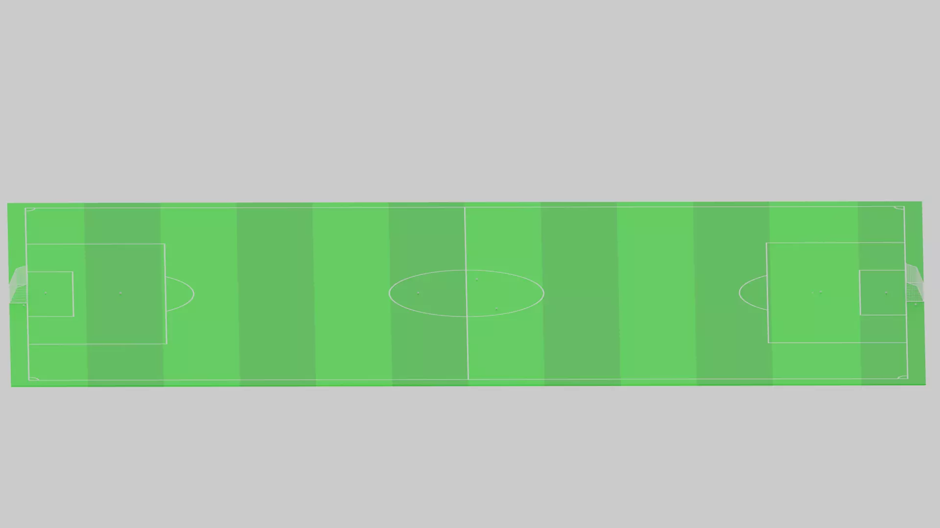 Football Soccer Field and Ball 3D model