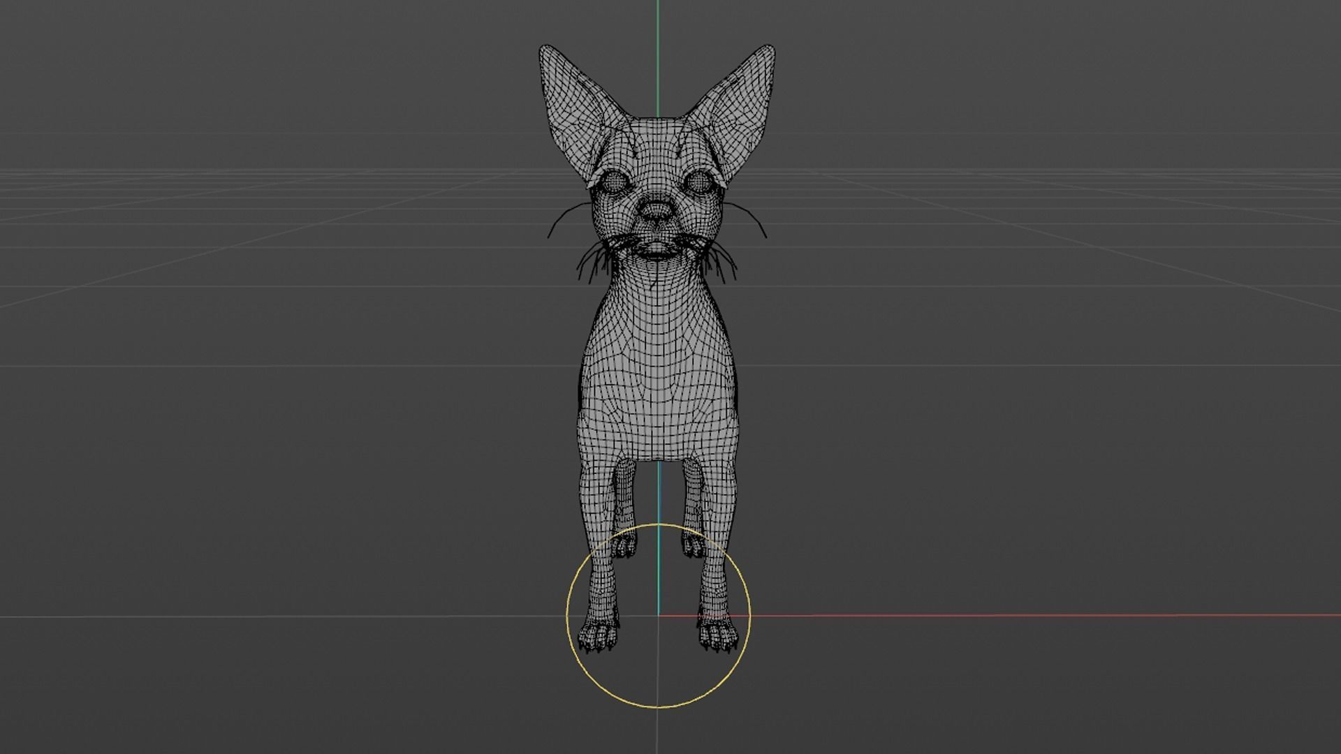 Cute 3D Chihuahua Dog Rigged 3D model_36
