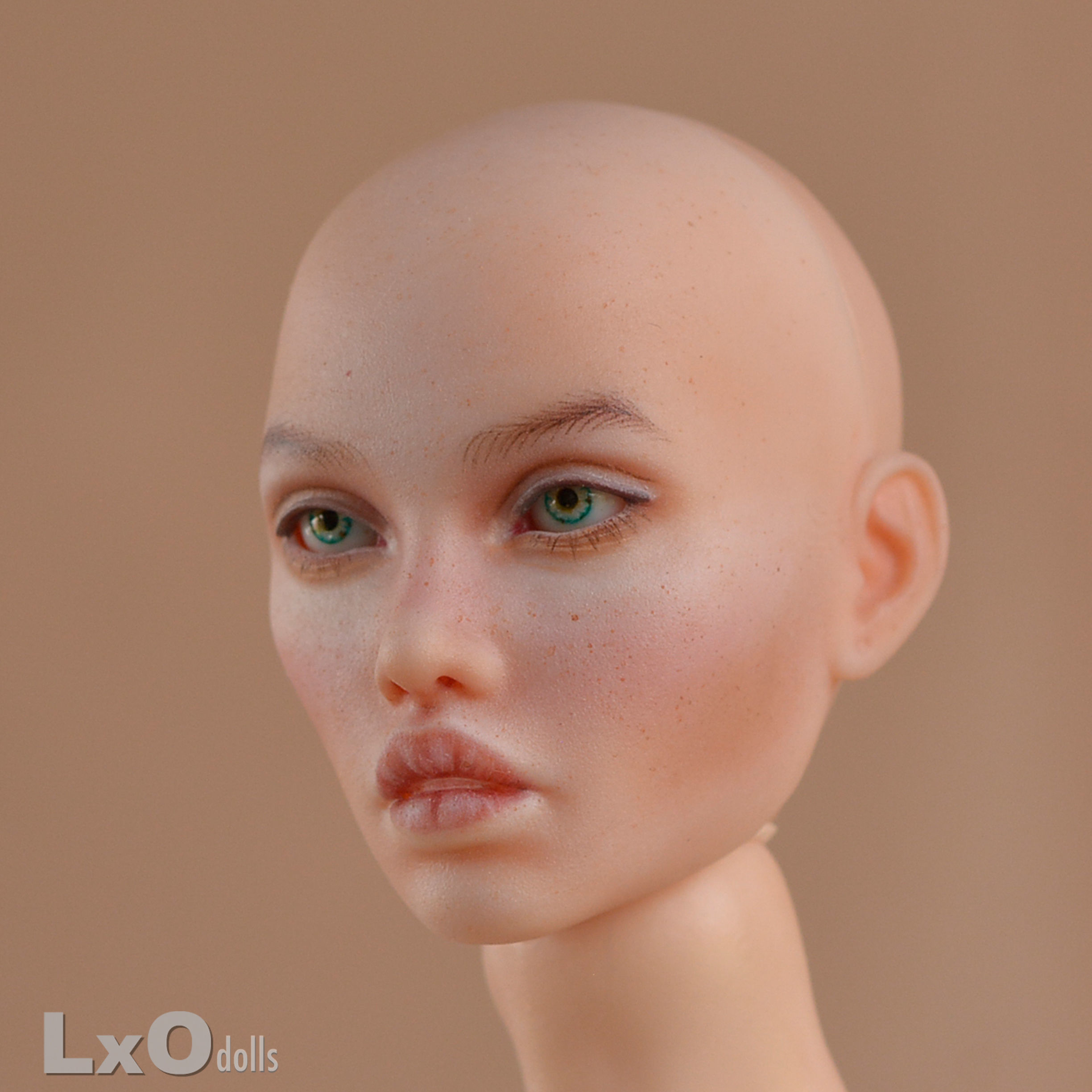 BJD doll Head Female Character Teenager 3D print - COLLETTE 3D print model_7