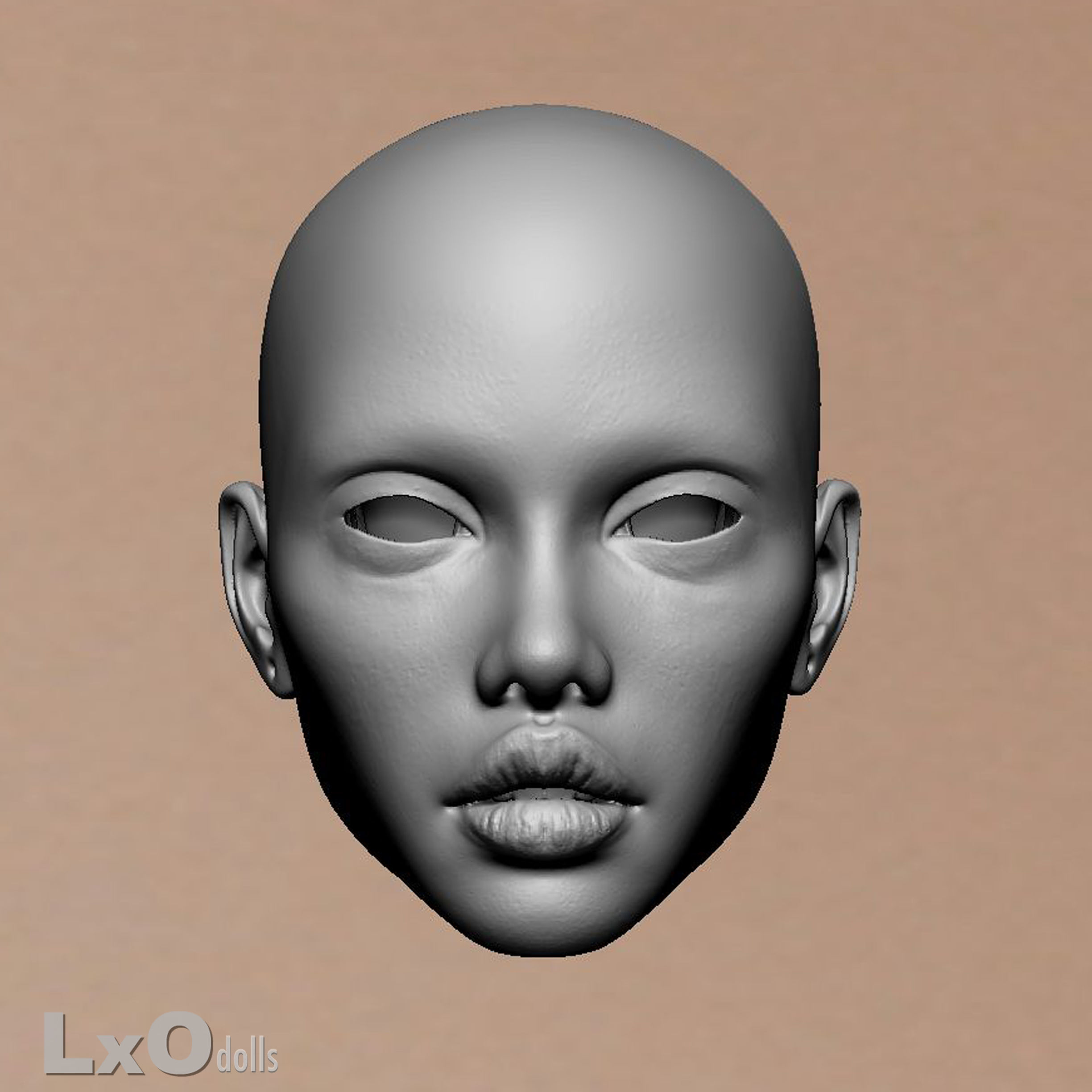 BJD doll Head Female Character Teenager 3D print - COLLETTE 3D print model_2