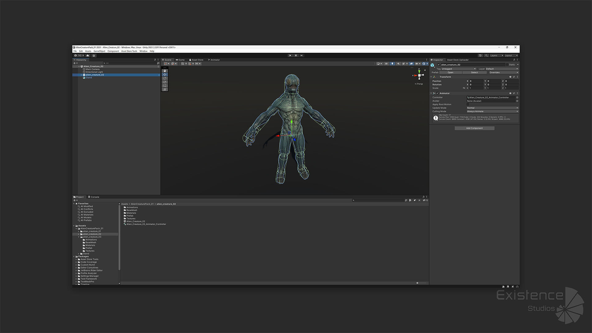 Alien Creature Pack 01 - Stylized Monsters - Fantasy UFO - 41 3D Model Collection_14
