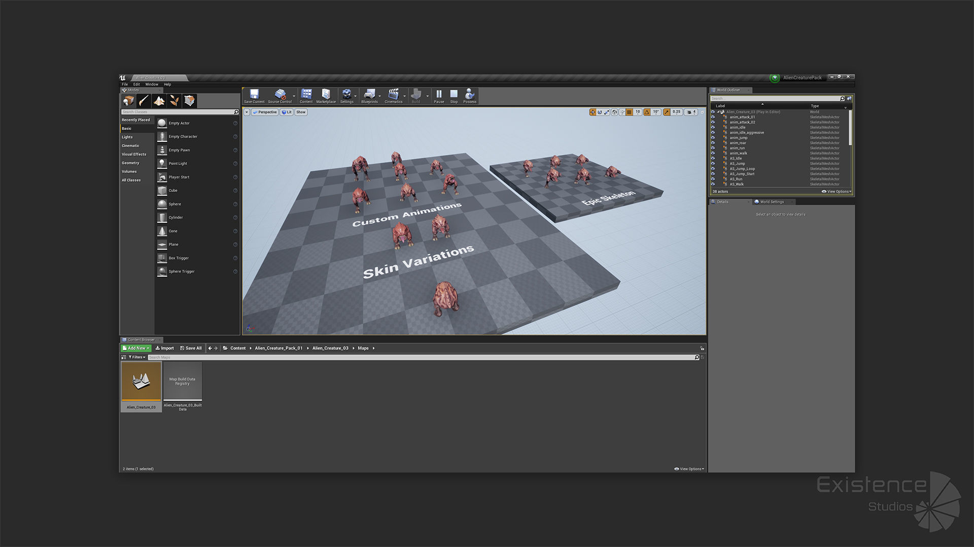 Alien Creature Pack 01 - Stylized Monsters - Fantasy UFO - 41 3D Model Collection_16