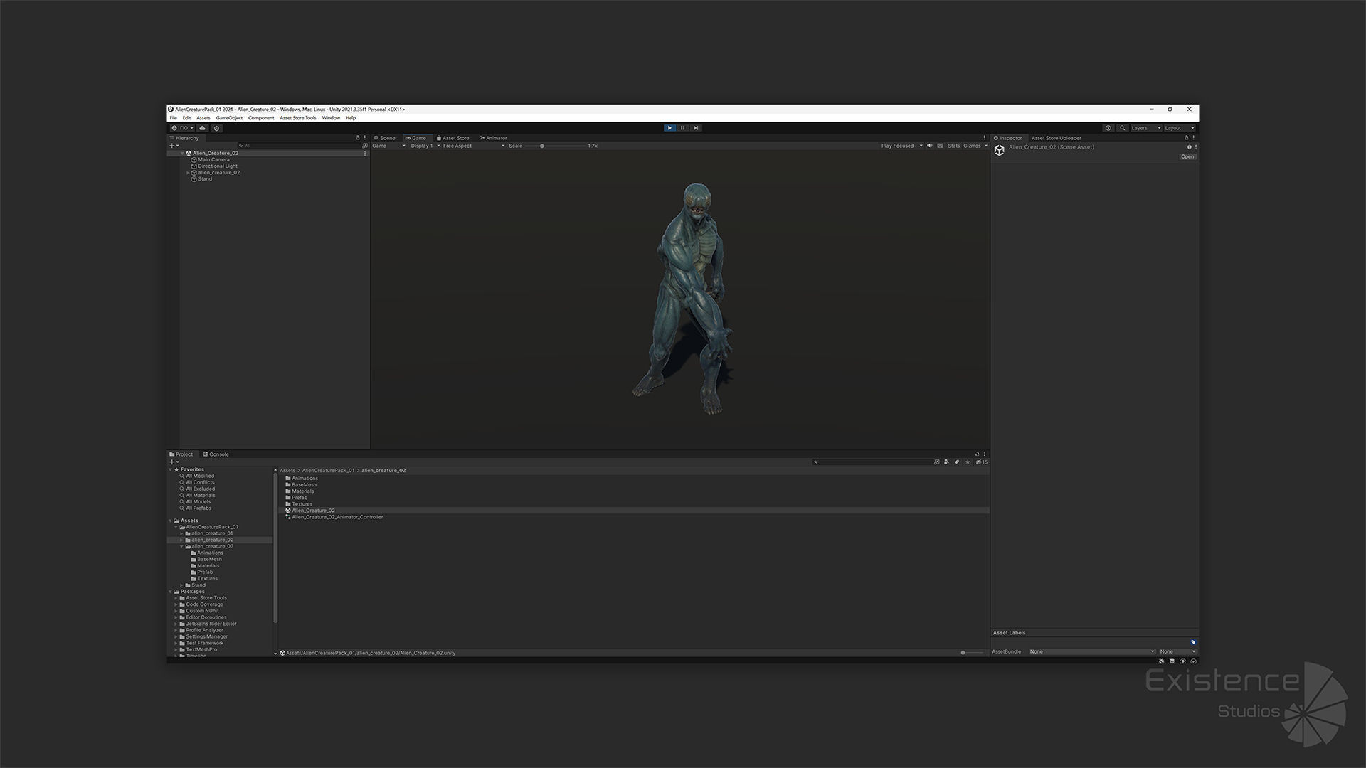 Alien Creature Pack 01 - Stylized Monsters - Fantasy UFO - 41 3D Model Collection_12
