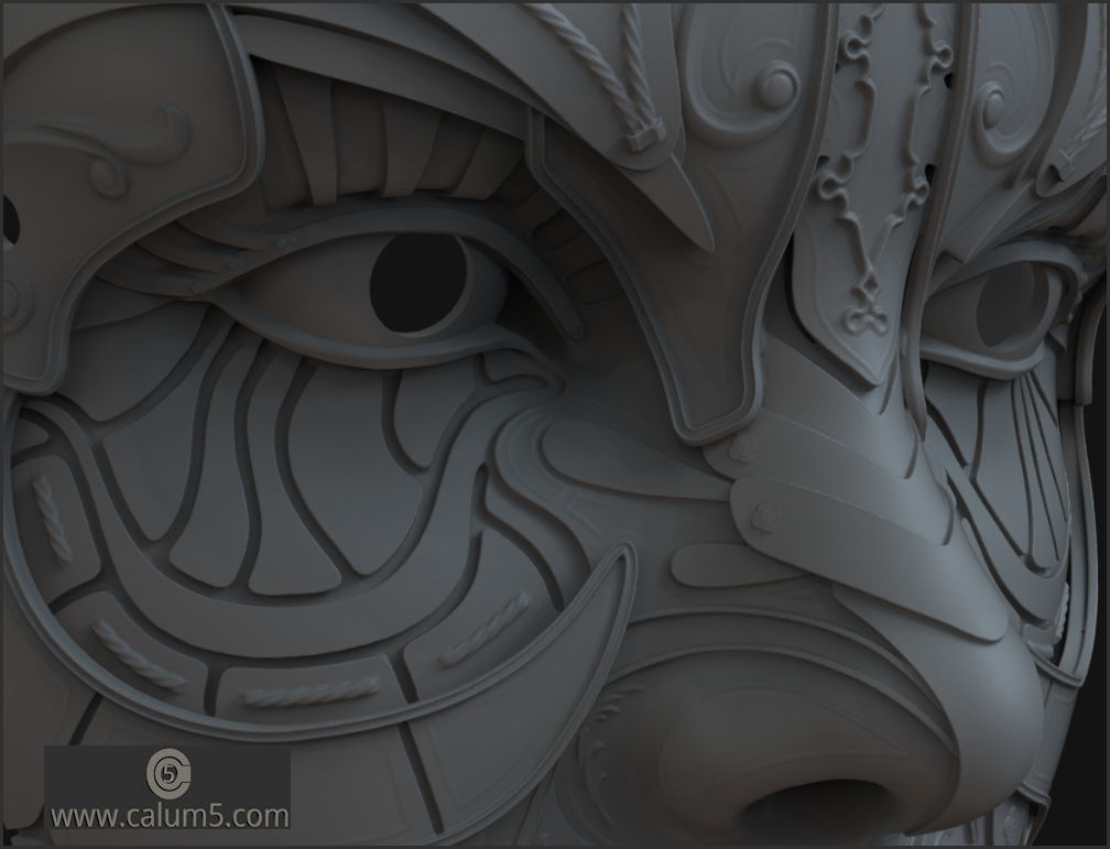 ATHENA WALL MASK 3D print model_23
