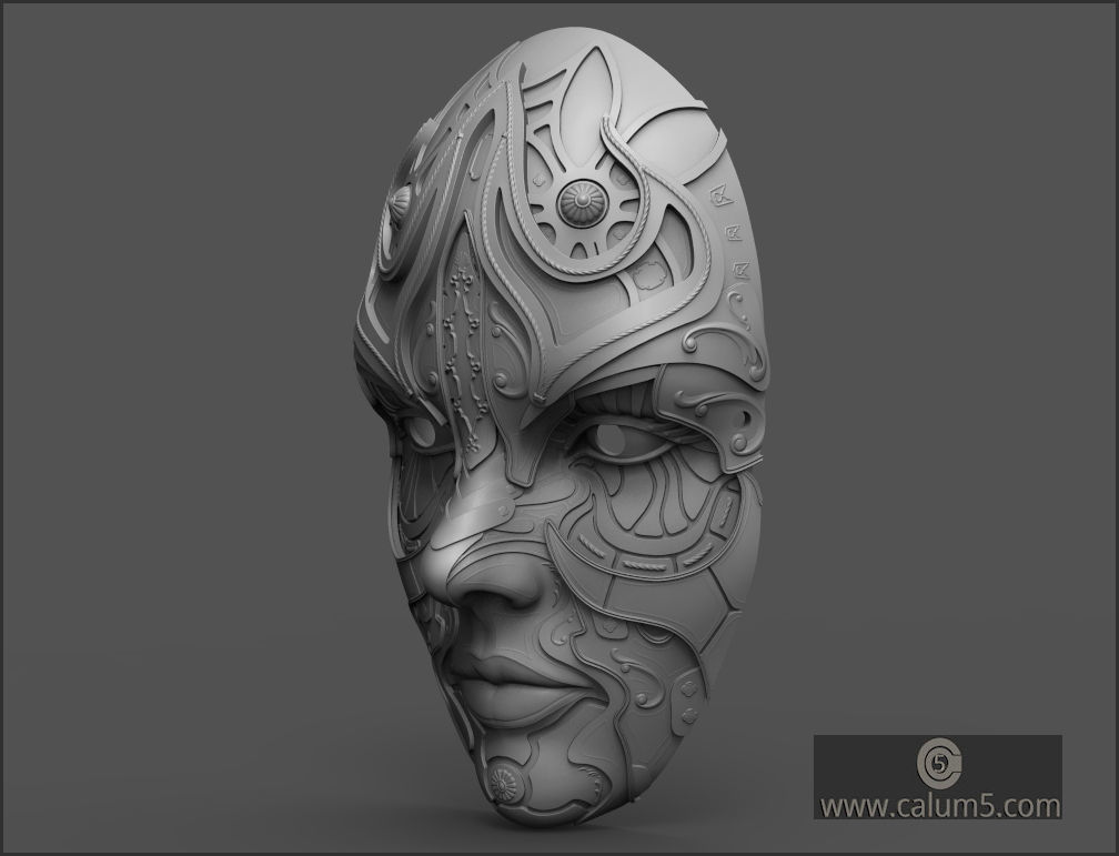 ATHENA WALL MASK 3D print model_8