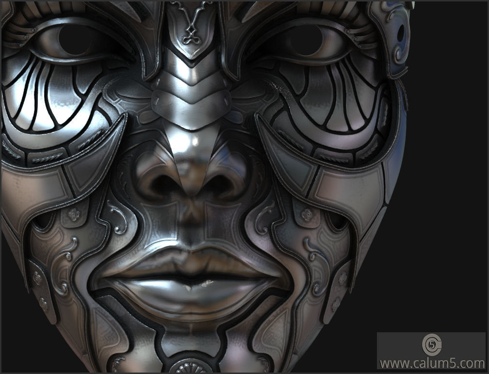 ATHENA WALL MASK 3D print model_22