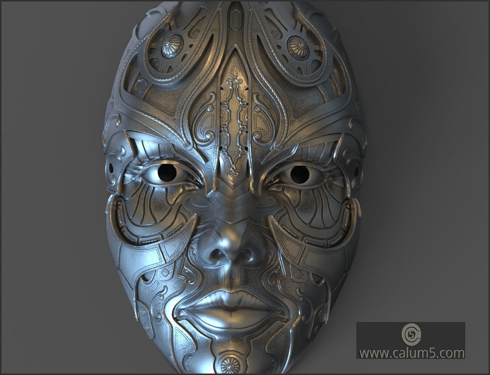 ATHENA WALL MASK 3D print model_4