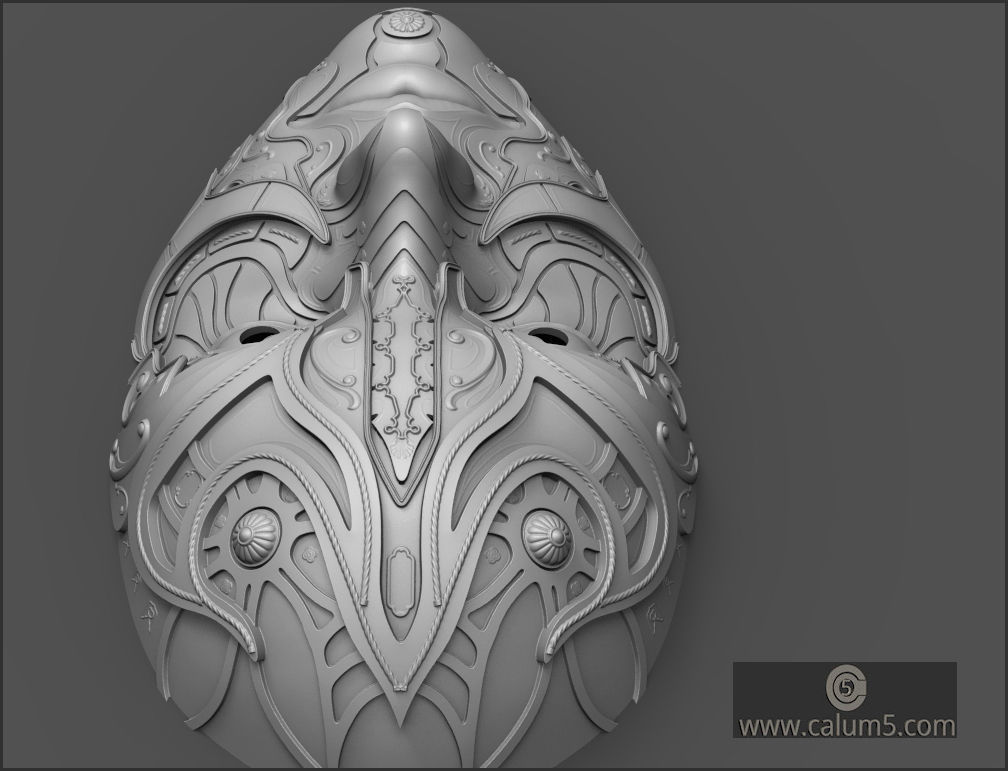 ATHENA WALL MASK 3D print model_14