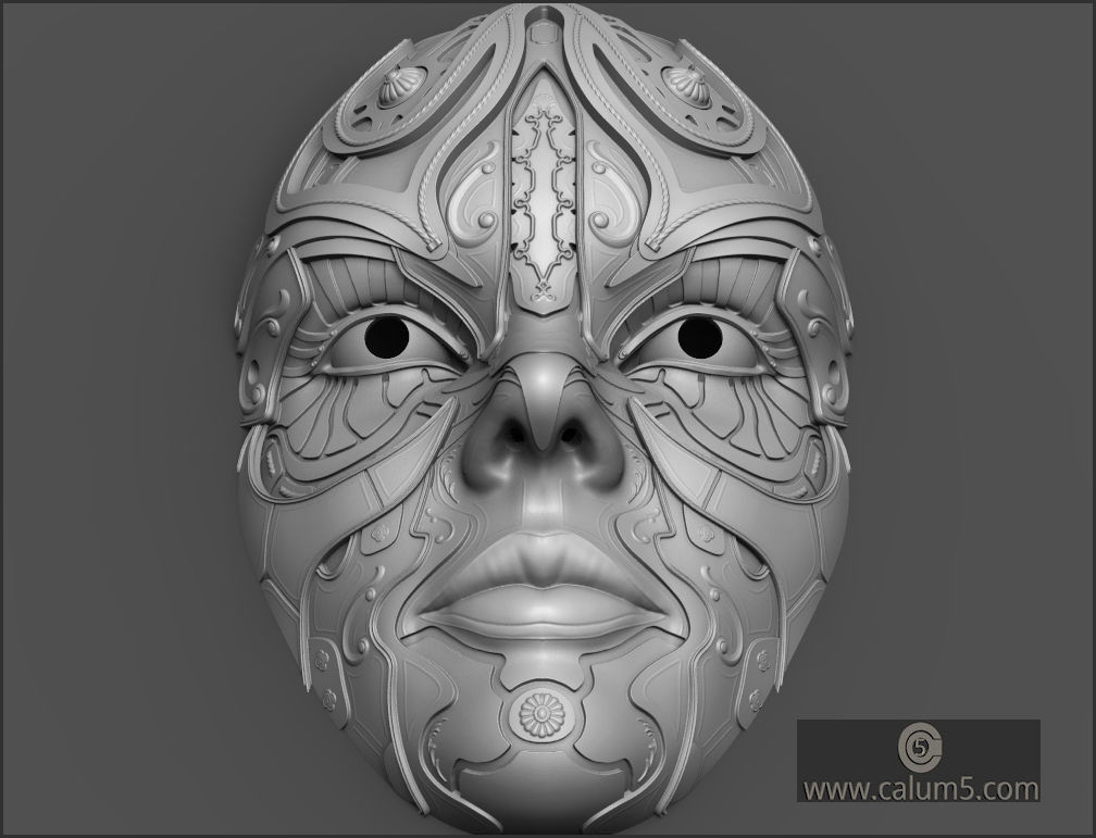 ATHENA WALL MASK 3D print model_13