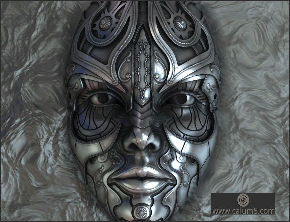 ATHENA WALL MASK 3D print model_17