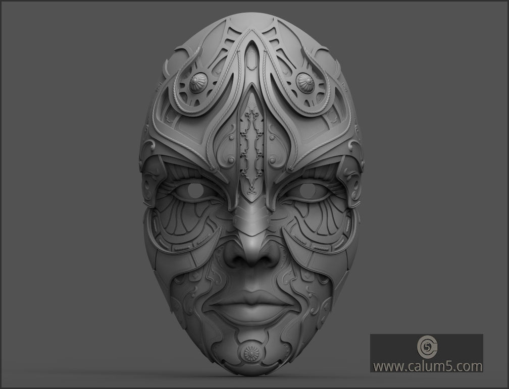 ATHENA WALL MASK 3D print model_1