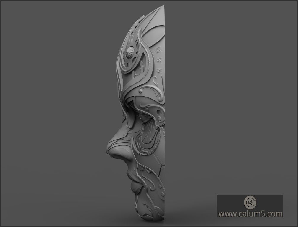 ATHENA WALL MASK 3D print model_9