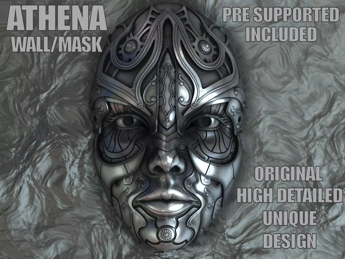 ATHENA WALL MASK 3D print model_0
