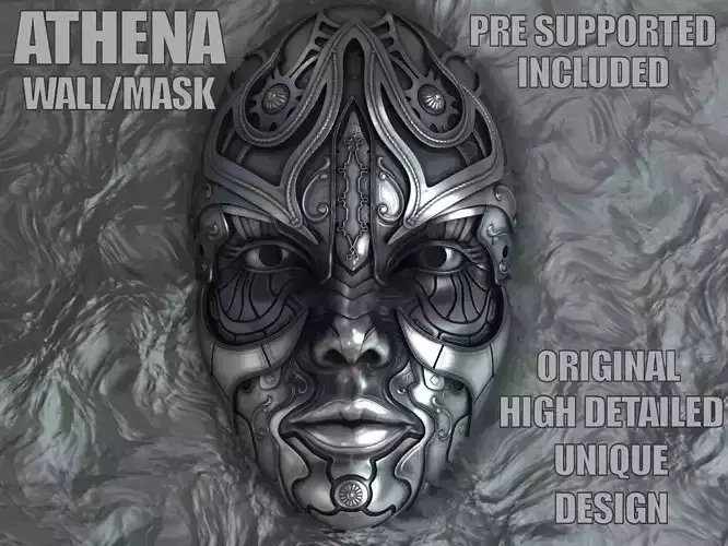ATHENA WALL MASK 3D print model