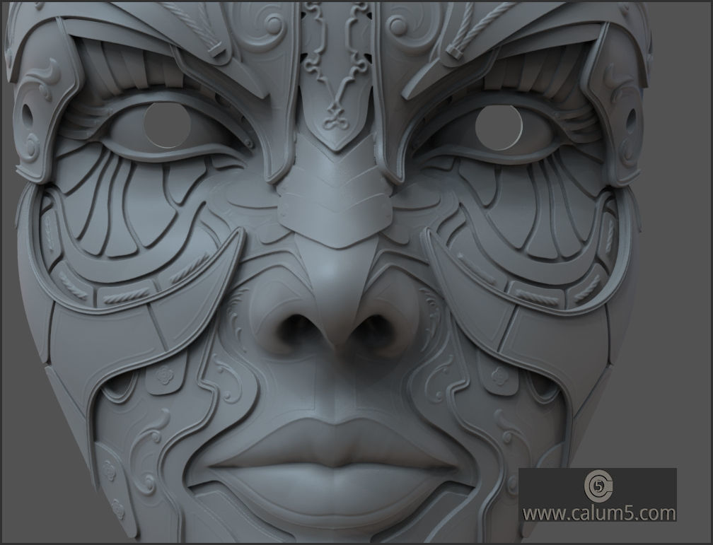 ATHENA WALL MASK 3D print model_20