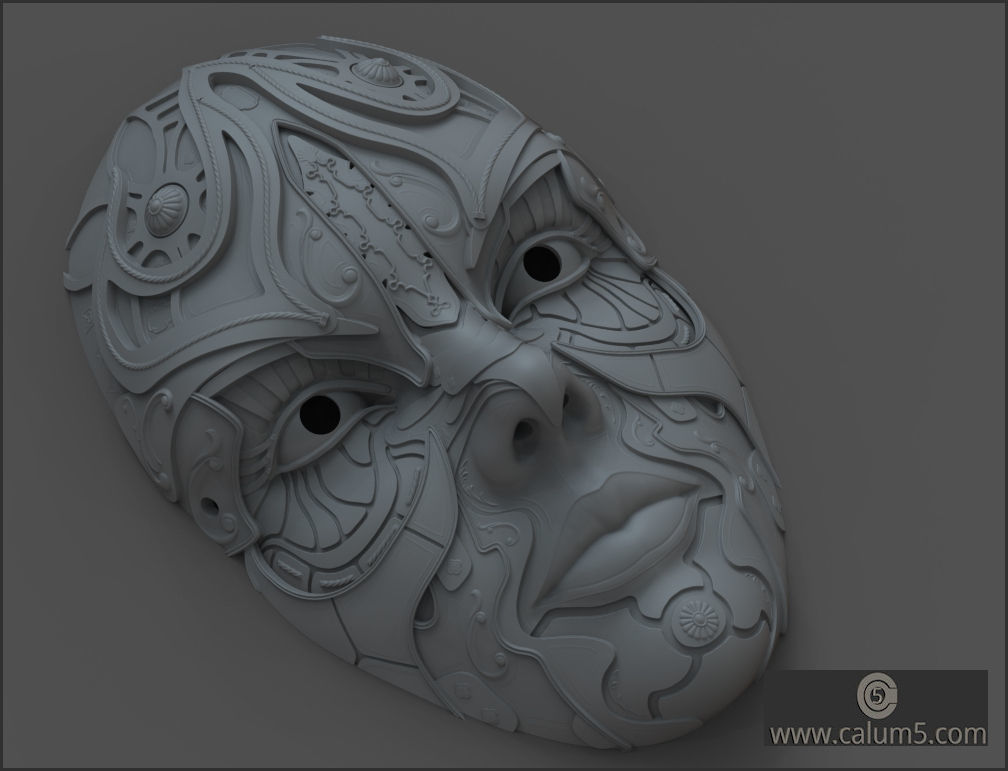 ATHENA WALL MASK 3D print model_7