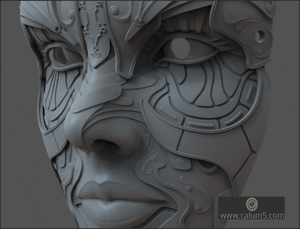 ATHENA WALL MASK 3D print model_21
