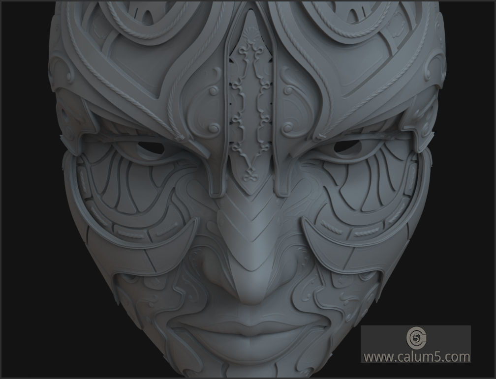ATHENA WALL MASK 3D print model_24