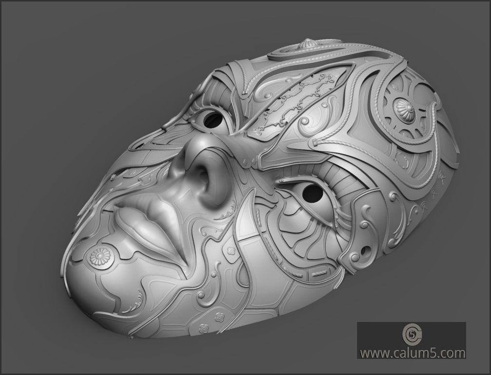 ATHENA WALL MASK 3D print model_12