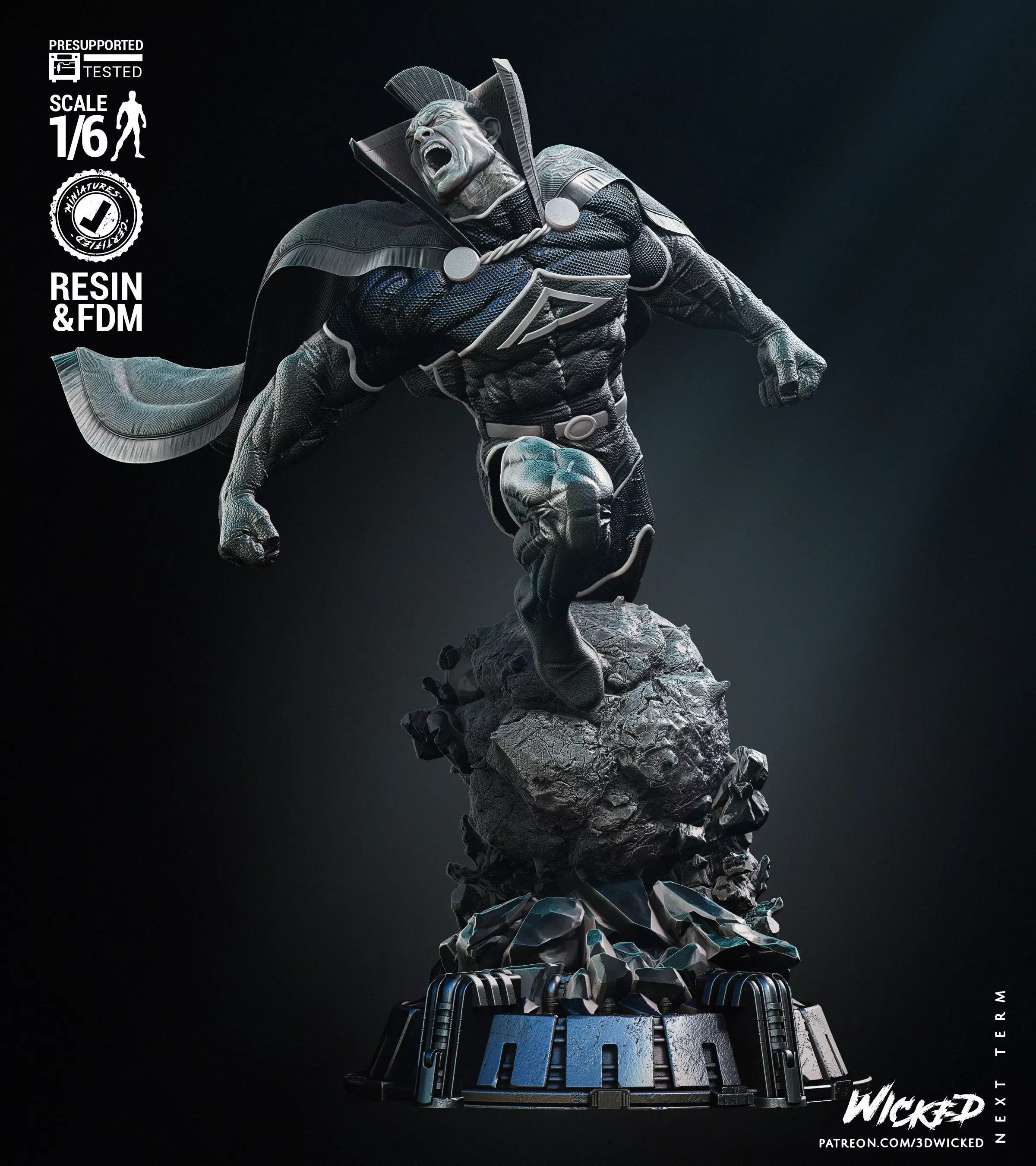 Wicked Marvel Gladiator Sculpture Tested for 3D printing 3D print model