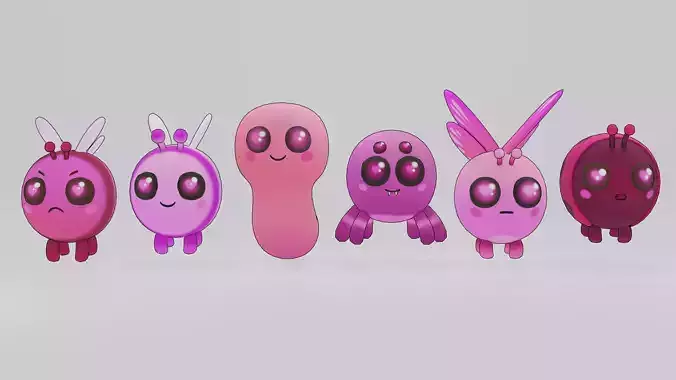 Cute Pink Bug Pack