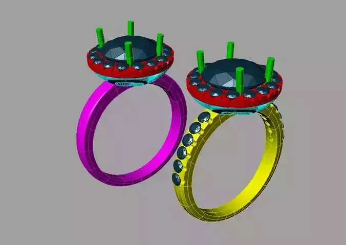ring diamonds 3ct Alo3