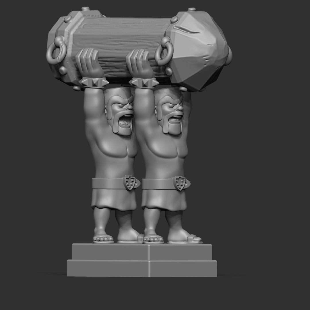 Ariete Clash Royale 3d Model 3D print model_3