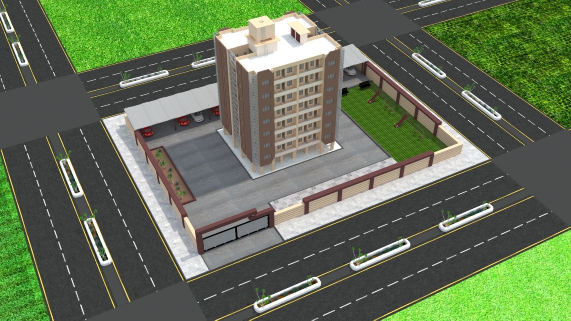 Exterior Design ED02 Low-poly 3D model_3