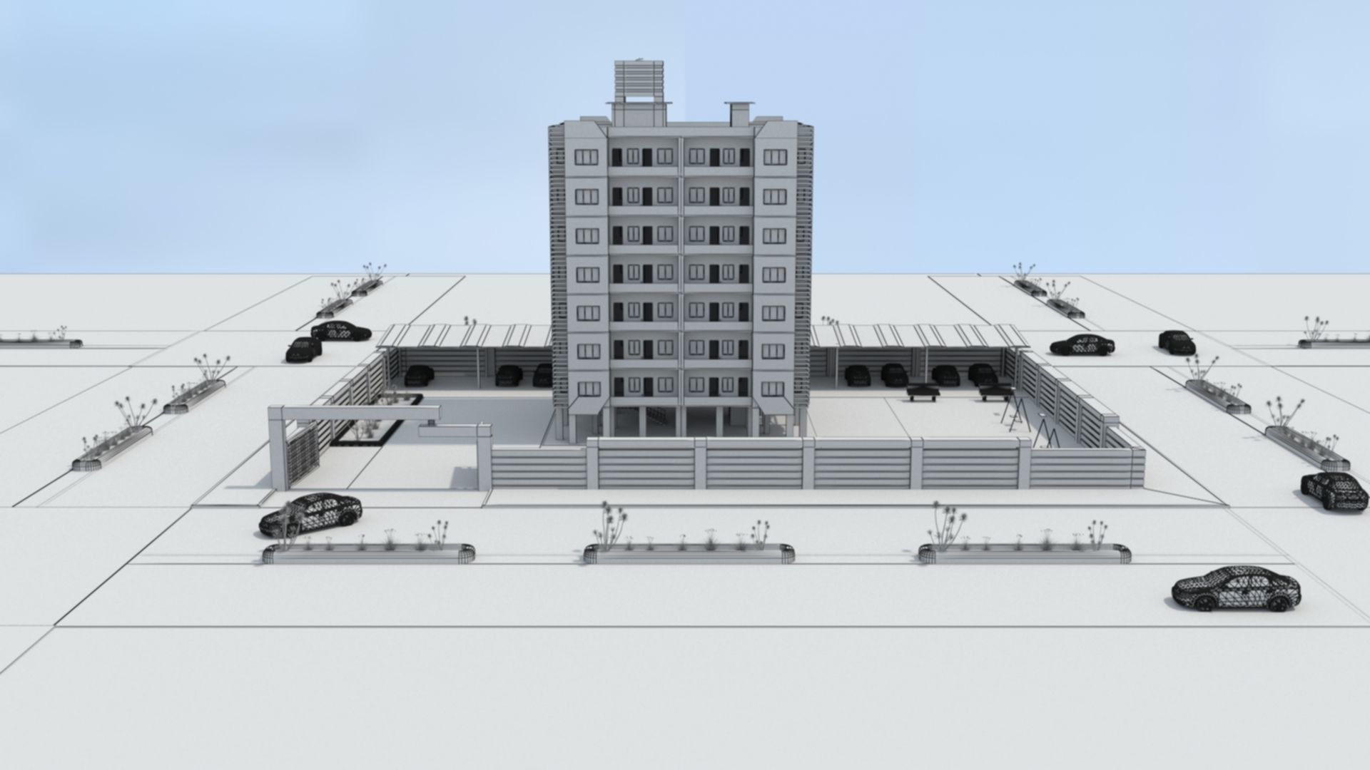 Exterior Design ED02 Low-poly 3D model_8