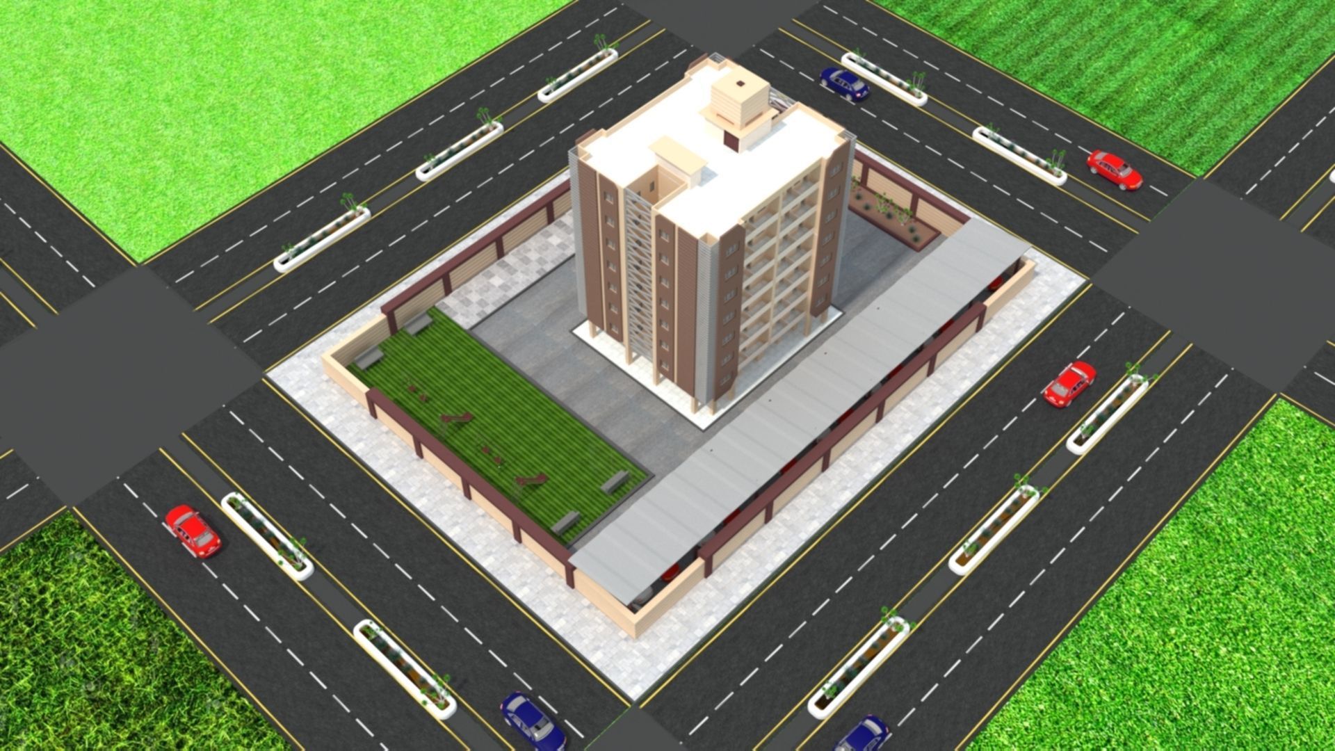 Exterior Design ED02 Low-poly 3D model_5