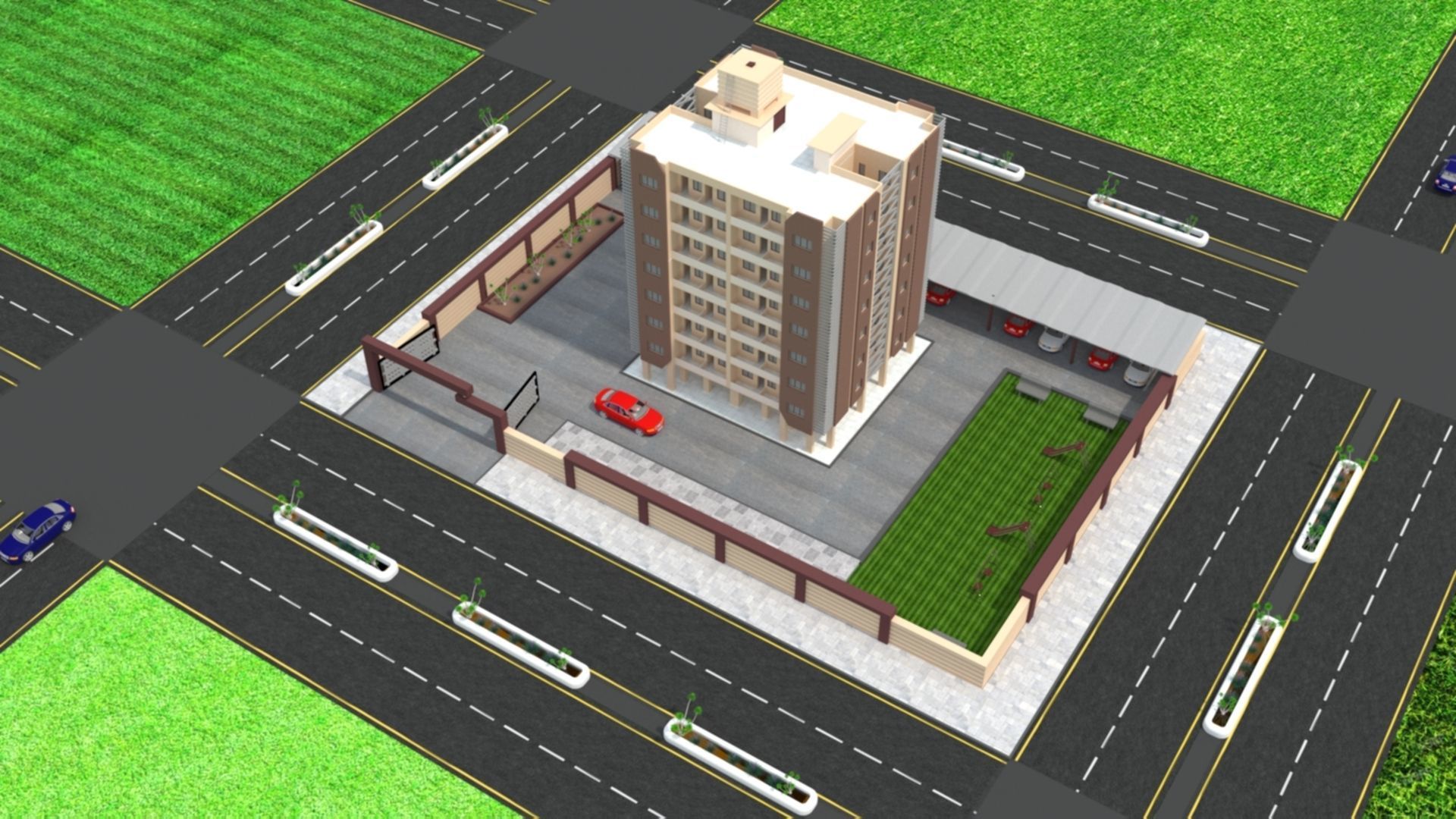 Exterior Design ED02 Low-poly 3D model_4