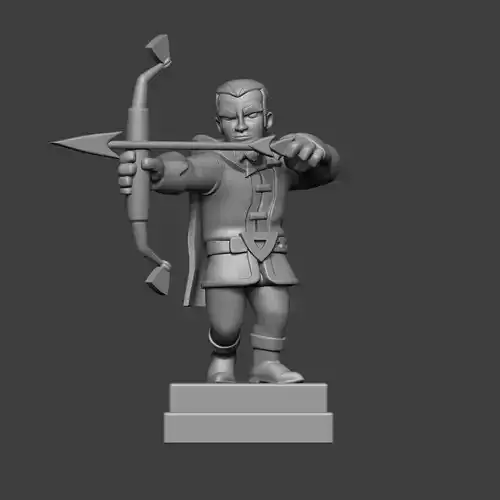 magical archer 3d model