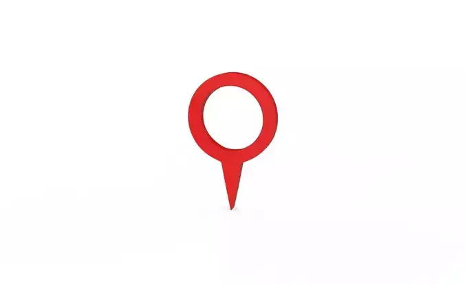Pin 007 - Map Pointer Basic Red